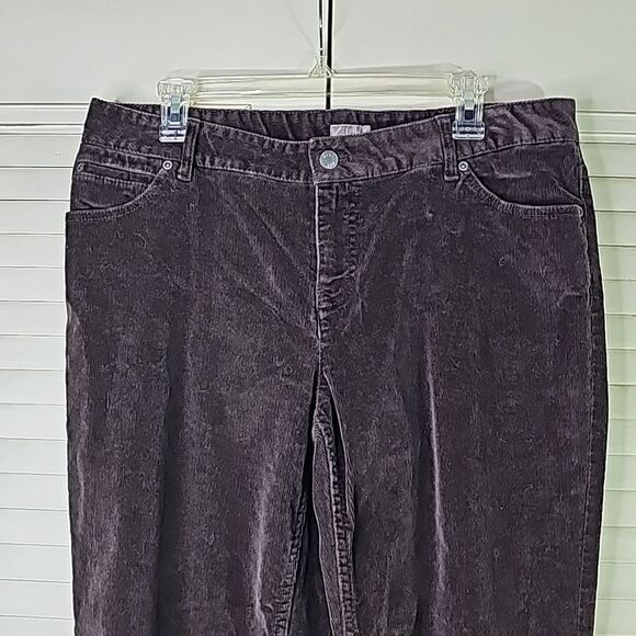 J.jill Jeans Pants Boot Cut Corduroy Brown Size 12   5 pocket jeans - Picture 5 of 7